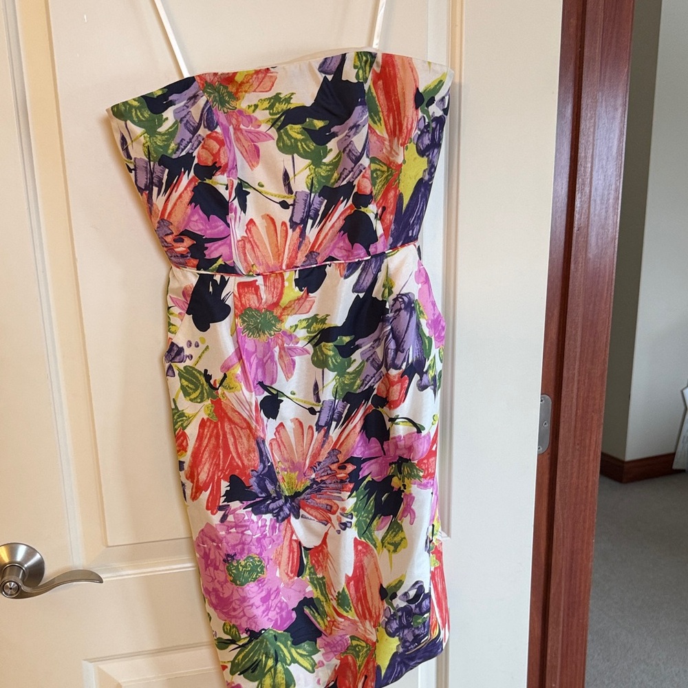 Floral Strapless Dress